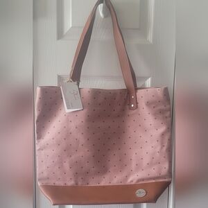 ByTavi Polka Dot Pink Tote Bag
